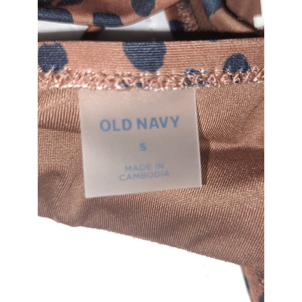 Old Navy Leopard Bikini 2 Tops and 1 Bottom M - Picture 8 of 9